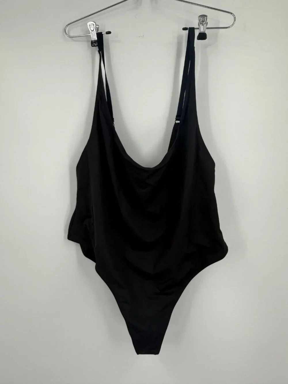 SKIMS Signature Recycled Swim Scoop Neck One Piece  Swimsuit Onyx Size 3X